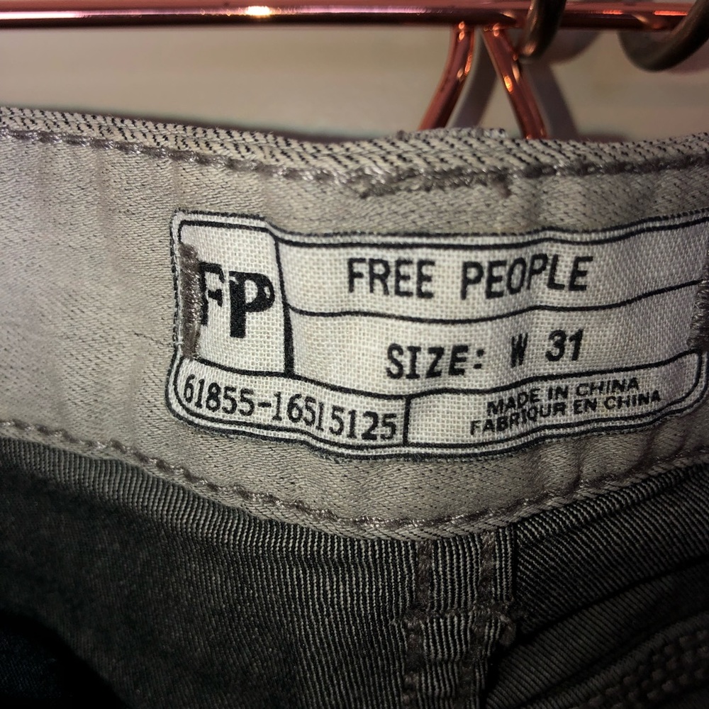 FREE PEOPLE UO Light grey skinny ankle jeans Sz 31 - Picture 5 of 9